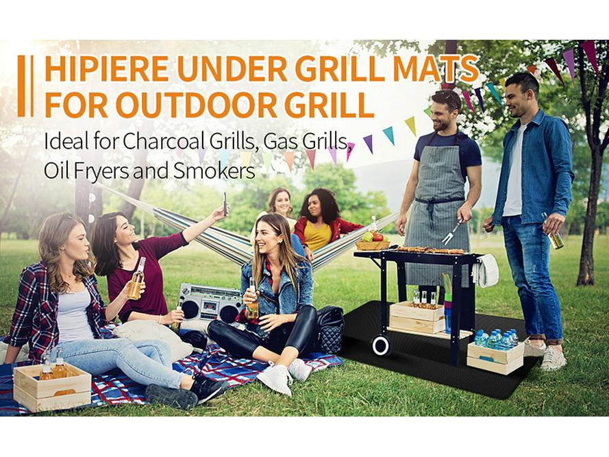 High-Temp Fireproof BBQ Grill Mat for Outdoor Use