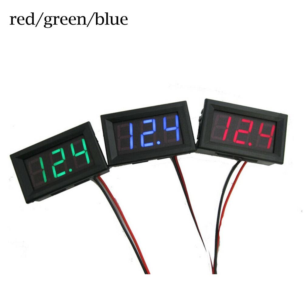 Mini DC5-120V LED digitální voltmetr modrý panel s 3místným displejem 0,56 palce