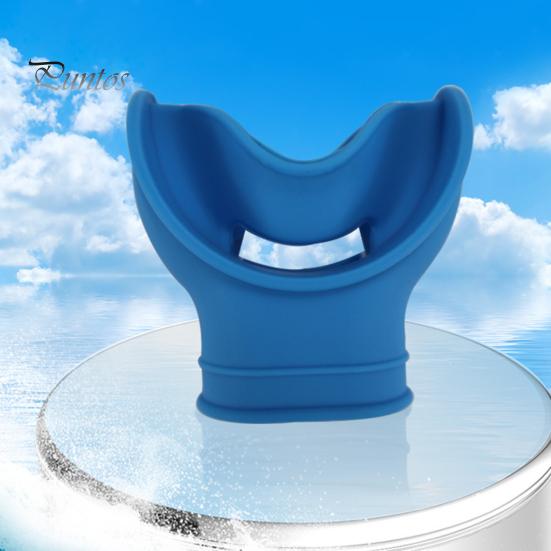 Anti-slip Diving Mouthpiece Silicone Scuba Food Grade BPA Free Snorkel Deep Snorkeling Underwater Tongue Guard Accessories Bite