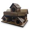 Handgefertigtes Holzvogelhaus Wasserdicht 3 Kammern Vogelzuchtbox Wetterfest Verdicktes Vogelfutterhaus Vogelhaus Hinterhof