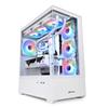 Sharkoon Middle Tower PC Case with Rear Connector Compatibility Pillarless Structure Compatible with Standard Motherboards Equipped with 4 ARGB Fans