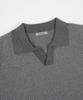 BIRBANTE Slant Washable Collared Knit - Gray