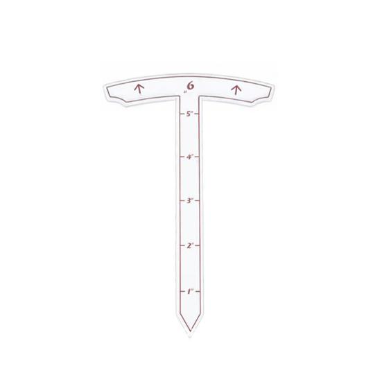 Perimeter Measurement Stick Acrylic Depth Measuring Tool T Shape Measuring Ruler for Tabletop Wargames Accurate Gaming Measurement