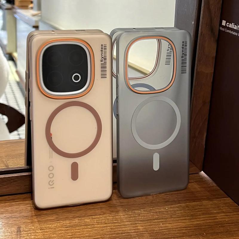 Matte Pc Case for VIVO IQOO Z10 Turbo Pro Shockproof Magnetic for Frosted Translucent Hard Cover for IQOO Z10Turbo Plus