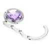 Foldable Hangbag Hook Crystal Alloy Round Shape Table Hook Desk Hanger Purse Bag Hook Holder for Hanging
