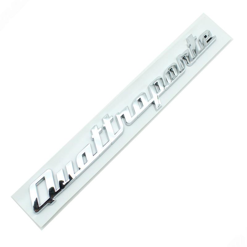 

ABS автомобиль задний багажник буквы эмблема значок наклейки наклейка для Maserati Gransport Granlusso Quattroporte GTS Granturismo Sport F-Silver