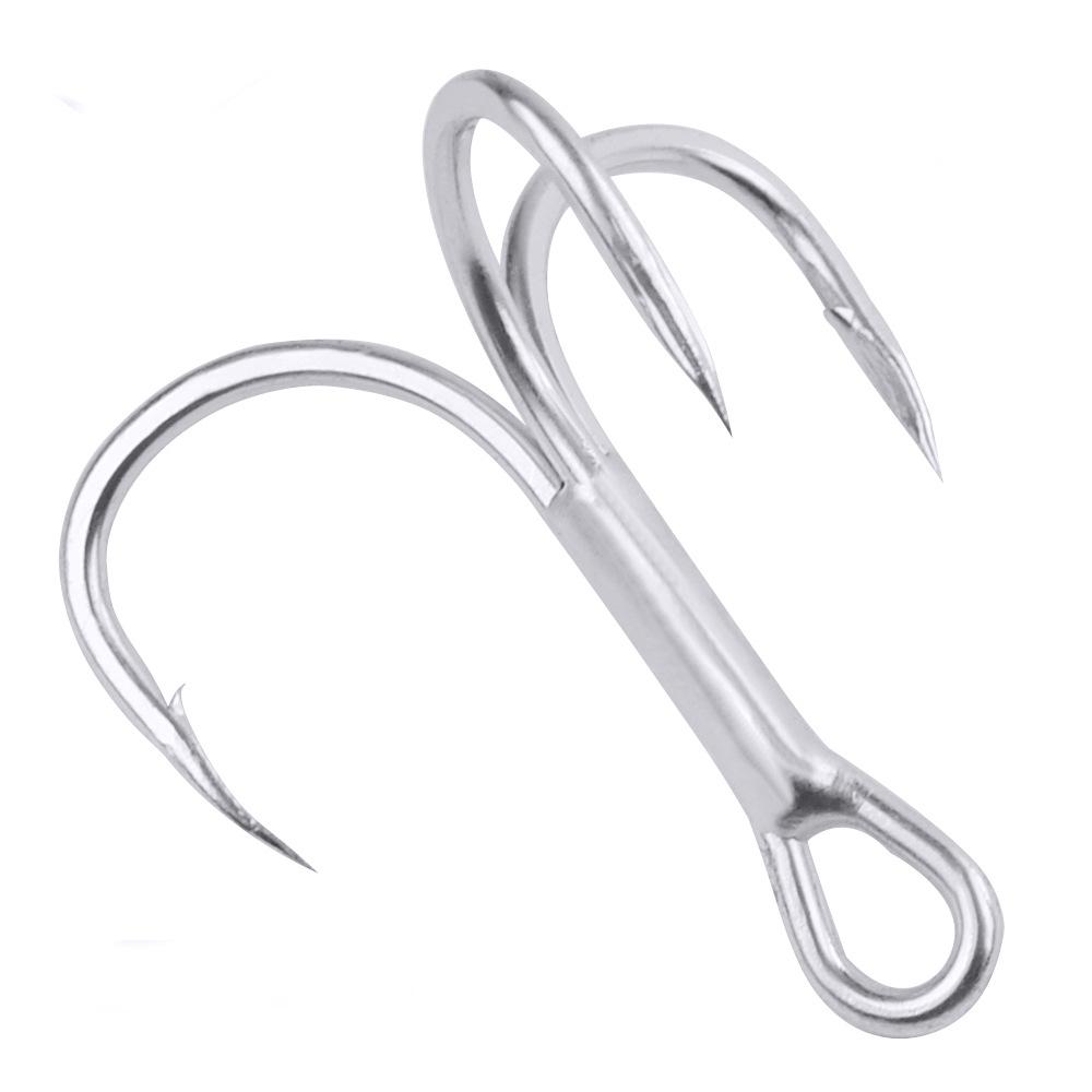 Proberos Treble Hook Fishing Hook Treble Hook 1#-2#-4#-6#-8#-10#-12# High-Carbon Steel High Strength Three Hook
