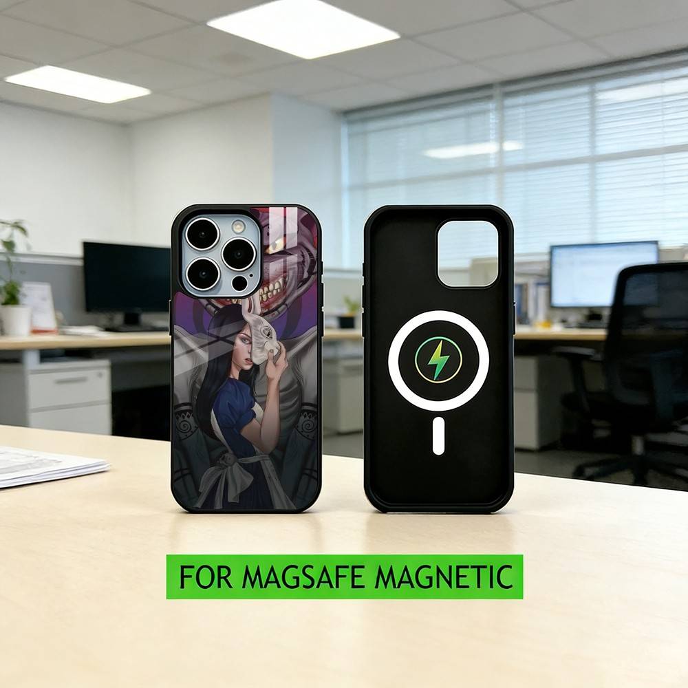 A-Alice M-Madness R-Returns  Phone Case For iPhone17,16,15,14,13,12,11 Plus,Pro Magnetic with Magsafe Wireless Charging