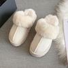 Mao Mao Slippers Women's Outer Wear 2025 New Winter Velvet Cotton Shoes Thick-soled Warm Bag Head Fur Integrated Snow Boots