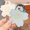 Niedlicher Sakura-Blumen-Schlüssel Leder-Schlüssel Schlüssel Stilvoll Blau [Fugui] Hülle, Etui, Kappe, Geschenk,