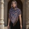 Jacquard Retro Ethnic Style Human Cotton Cashew Shawl Spring And Autumn Fringed Long Decorative Scarf