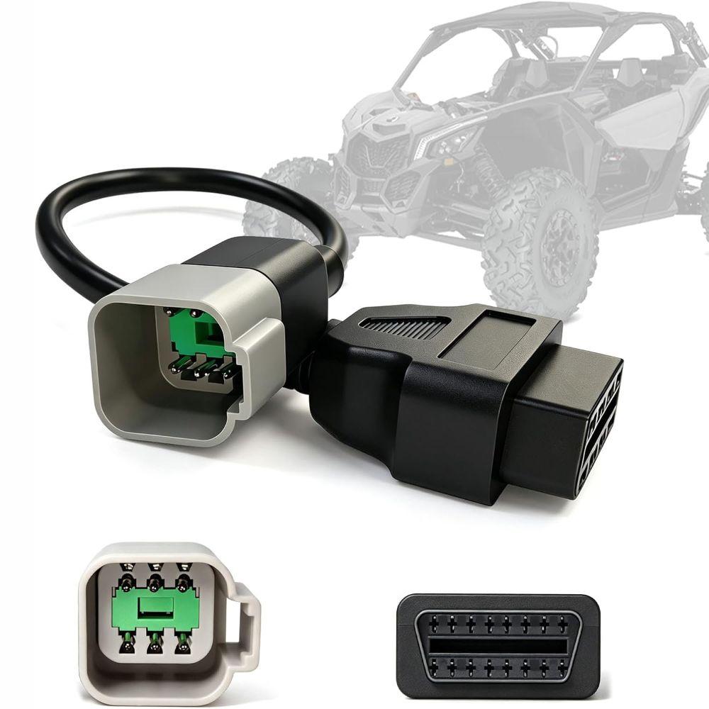 OBD2 OBD2 Adapter Cable Black Extension Cable Adapter Convenient ATV Scanner Cable