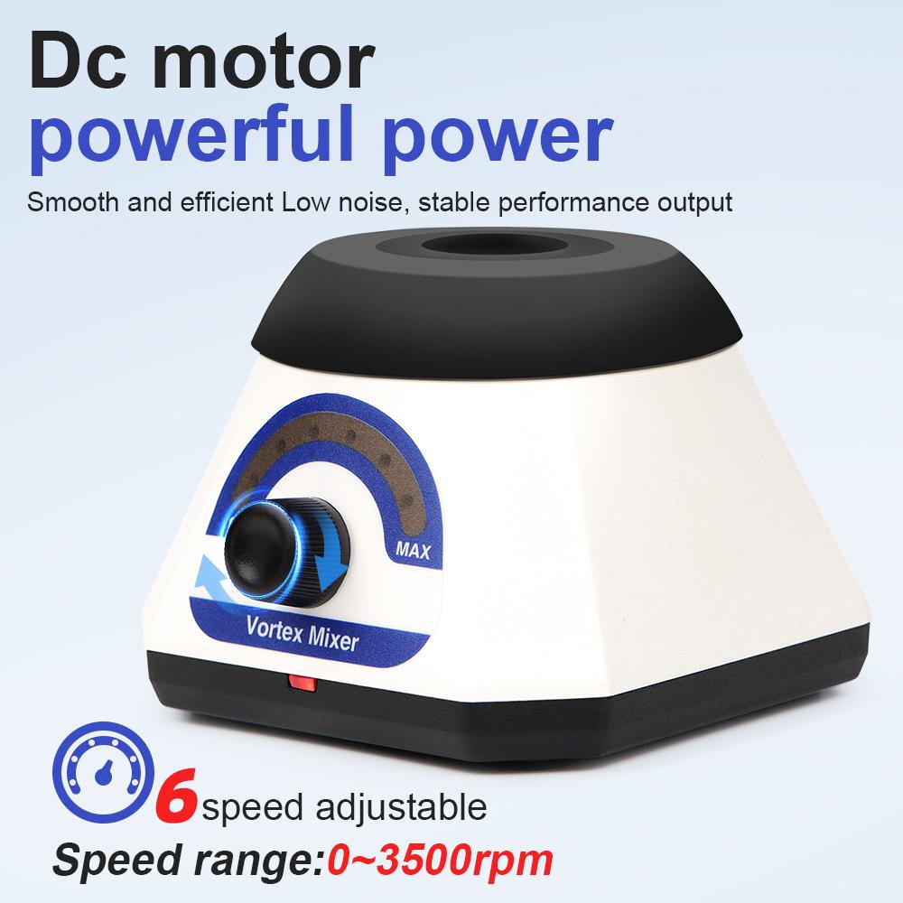 Mezclador de vórtice pequeño de 3500 rpm VM1 Mezclador centrífugo para tubos de ensayo pequeños VM1S Mezclador de velocidad infinitamente variable