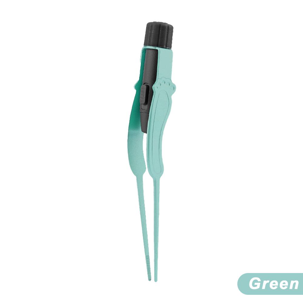 Baby Ear Cleaner Spoon Ear Digger & Tweezers LED Flash Light Visual Children Earpick Visual Children Earpick Ear Cleaning Kit