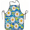 1pc Daisy Flower Pattern Print Apron, Durable and Easy To Clean, Adjustable Waistband, Polyester Material, for Kitchen Cooking, Gardening, Orchard Pic