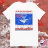 John Summit Go Back T-Shirt Bianca Cotone Pesante KK1783 T-Shirt Unisex