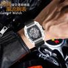 High-Value Fashion Trend Non-Mechanical Transparent Ghost Head Wine Barrel-Shaped Men'S Watch