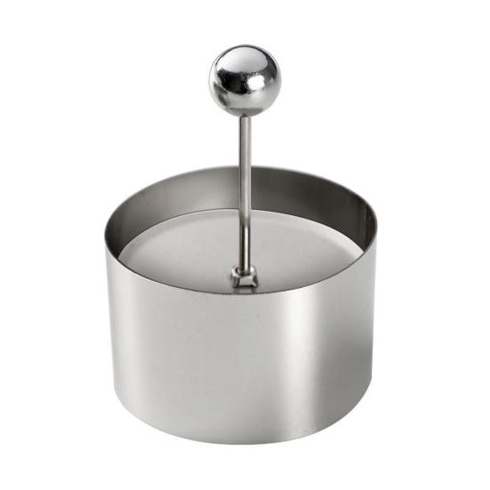 Кольцо для выпечки торта из нержавеющей стали, бесшовное, круглое, формы для муссовых тортов с толкателями 6cm