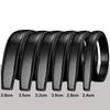 Men's Genuine Perforated Leather Belt Strap, Needle Buckle, 3.2 Cowhide, No Buckle Included, 3.0 Width.