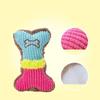 1pc Dog Squeaky Toys Bones Plush Dogs Chew Toy for Small Medium Breed Puppy Aggressive Chewer Pets Puppy Playing Cleaning Teeth