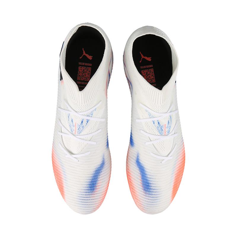 Puma Future 8 Comfortable Versatile Soccer Shoes Unisex Soccer Shoes White Red 10859001
