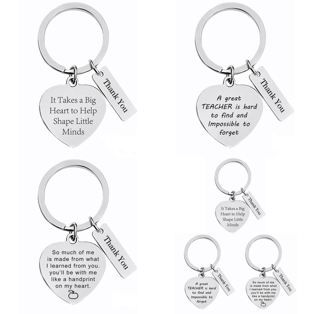 Beautifully Crafted Stainless Steel Keychain Gift For Graduation And Teacher's Day