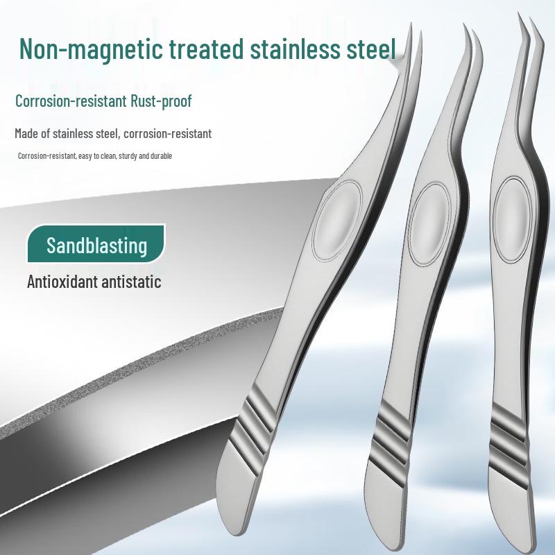 Phoenix High-Precision Non-Magnetic Stainless Steel Tweezers for Eyelash Grafting and Blooming