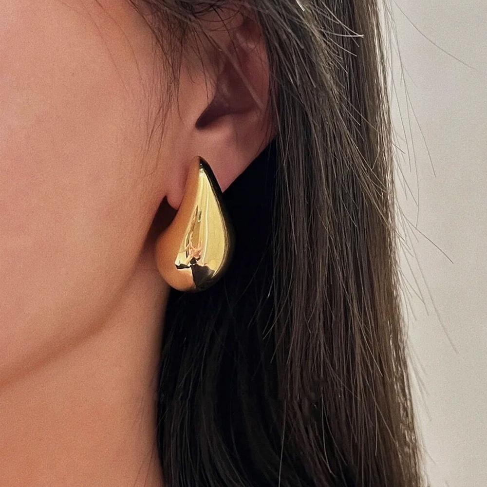 Orecchini Pendenti A Goccia Donna In Acciaio Inossidabile - Anallergici, Lucidi, Leggeri, Gioielli Finti Ma Eleganti