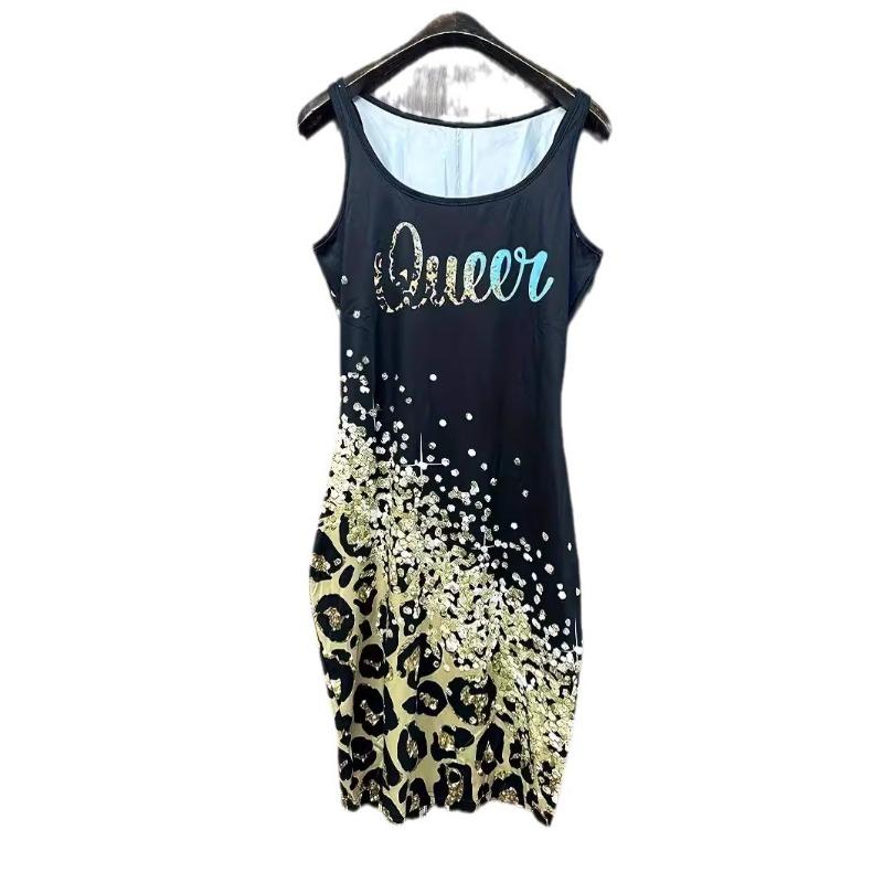 Летнее женское модное сексуальное платье с запахом и принтом — фото 5