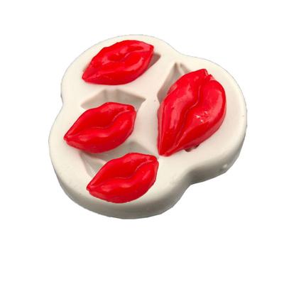 Stampo in Silicone Labbra Sexy Stampo per Fondant Strumenti per Decorare Torte Stampini per Cioccolato Gumpaste Attrezzi per Sugar Craft Gadget da Cucina