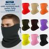 Windproof Winter Warm Fleece Neck Scarves Multicolors Motorcycle Half Face Mask Scarf