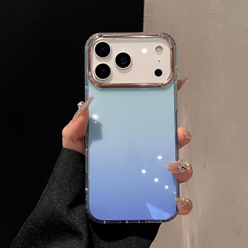 Luxury Glitter Bling Starry Clear Phone Case For iPhone 17 Air 16 14 13 12 11 Pro Max Mini Plus Shockproof Gradient Hard Cover