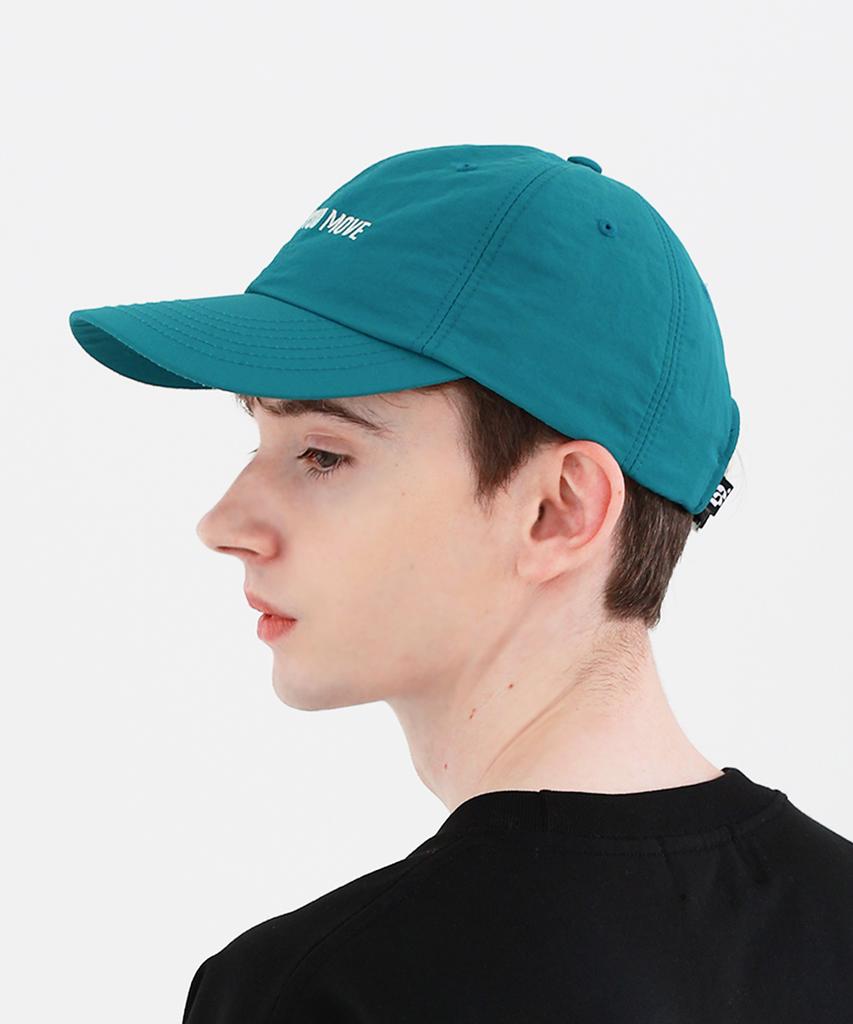 WHEN YOU MOVE Nylon Logo Embroidered Ball Cap Black