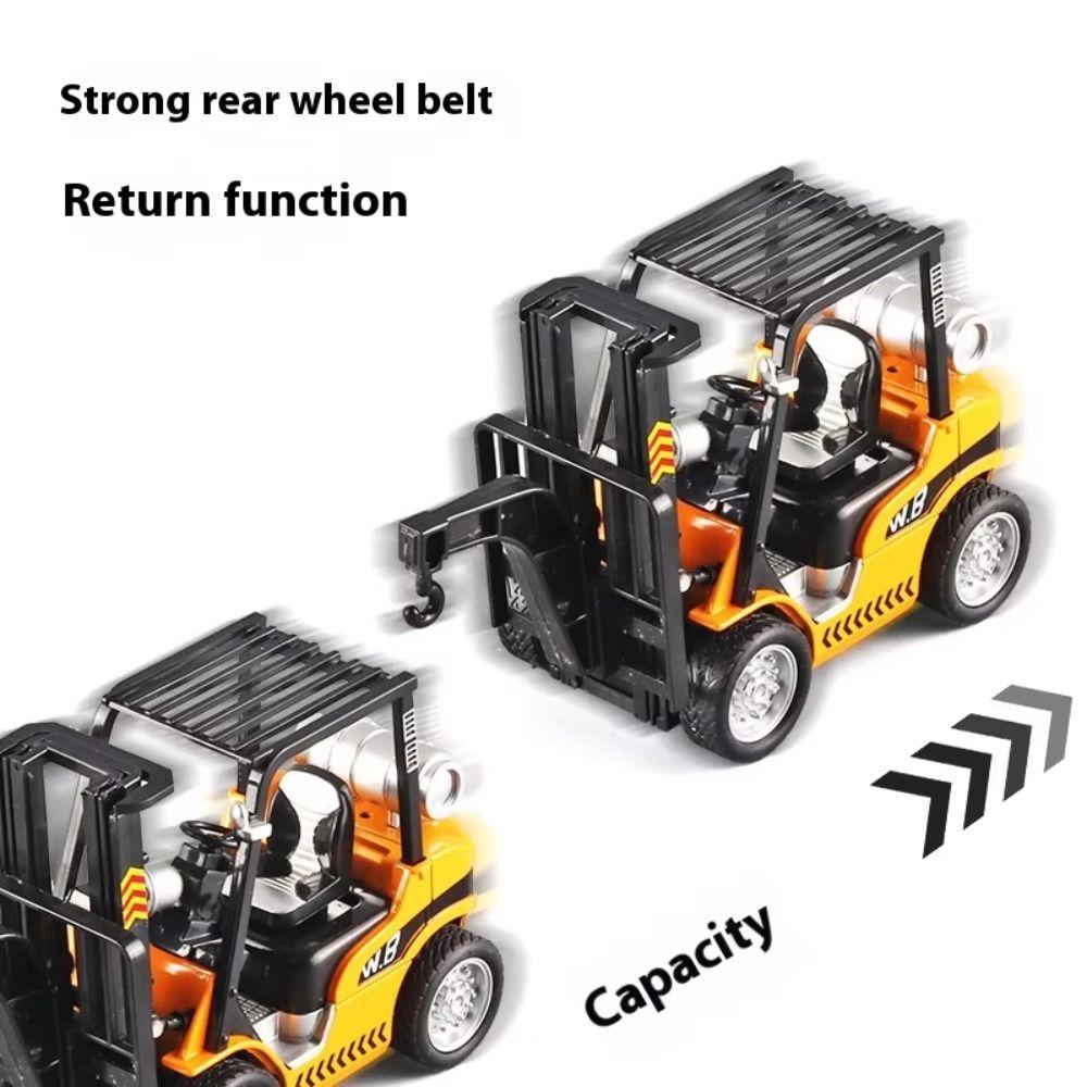 1:24 Scale Forklift Model Car Diecast Metal Engineering Vehicle Models For Children