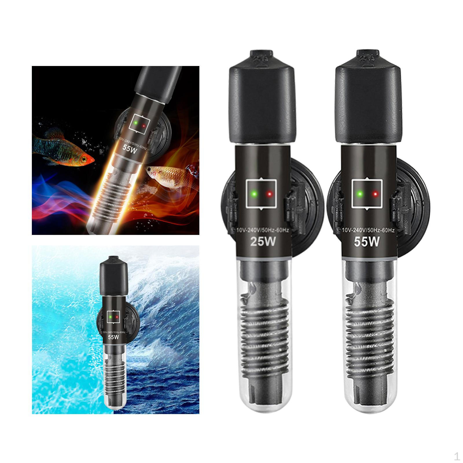 

2x Aquarium Fish Tank Heater Submersible for Freshwater