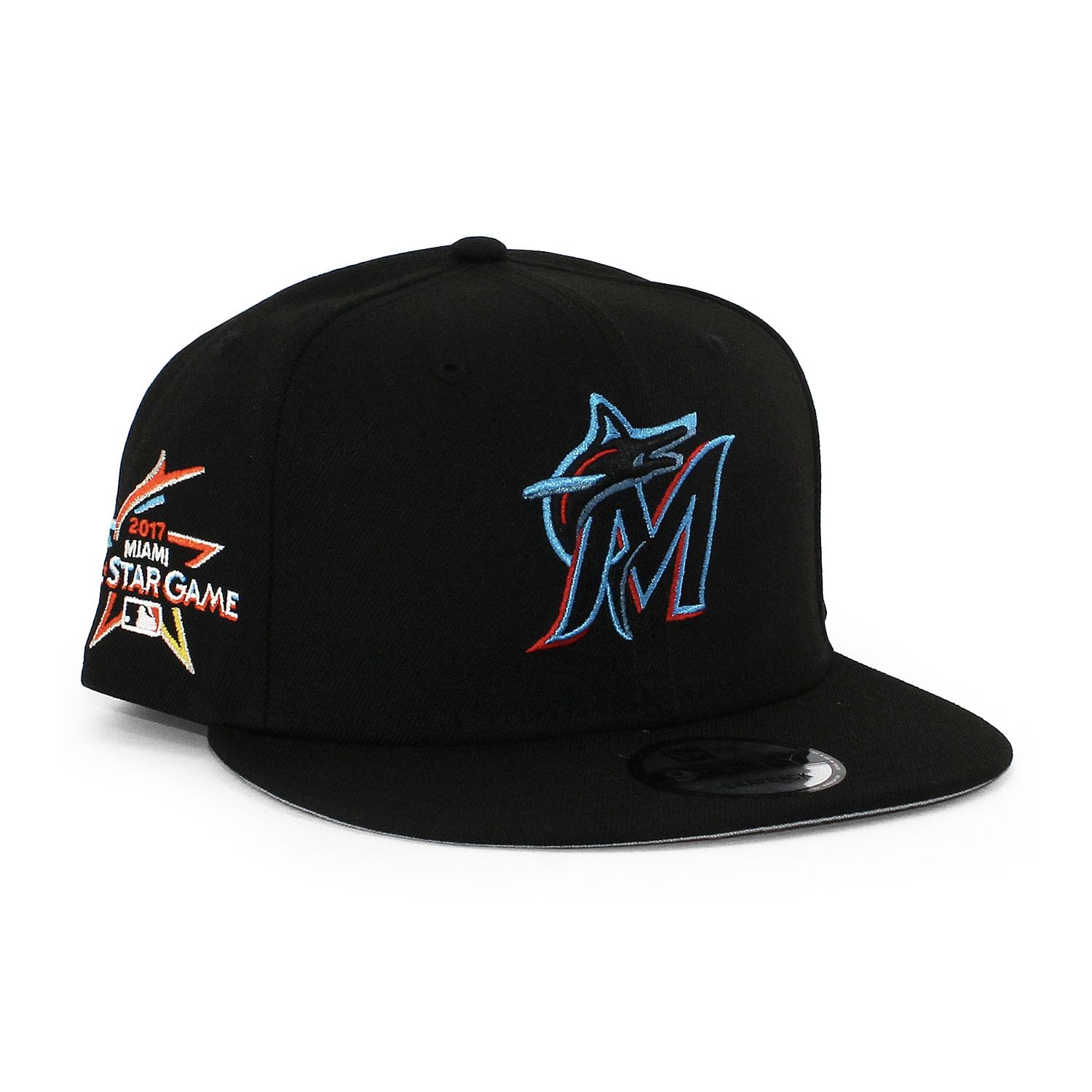 

[New Era] Cap 9FIFTY Snapback Miami Marlins MLB 2017 ALL STAR SNAPBACK CAP MIAMI MARLINS All Star Major League Black 950 Hat [Used]