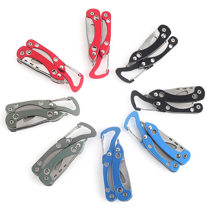 Compact Multi-Tool Keychain: Folding Knife, Pliers, and EDC Emergency Gear
