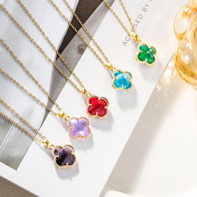 Collana Quadrifoglio: Design di Moda Classico per Donna, Preferito dalle Celebrità di Douyin