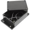Iplusmile Waterproof Junction Box, Power Distribution Box, Outdoor Wiring Box, Waterproof ABS Black, 15.2x9x5.5cm
