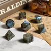 Kostki rpg labradoryt zestaw 7 kryształowych kości kostek