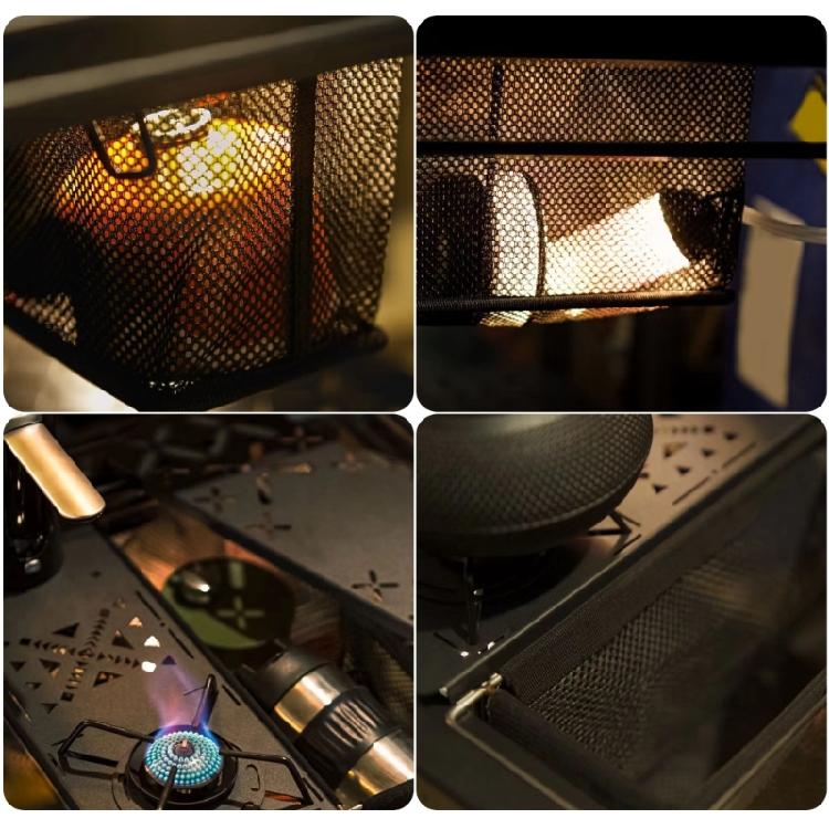 Folding Drain Basket Mesh Storage Box Camping Light Weight Portable Mesh Drain Basket Table Drainages Basket Enduring