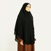 Double Layer Chiffon Instant Hijab Amira Women Solid Color Premium Quanlity Chiffon Khimar Full Cover Head Ready To Wear Scarf