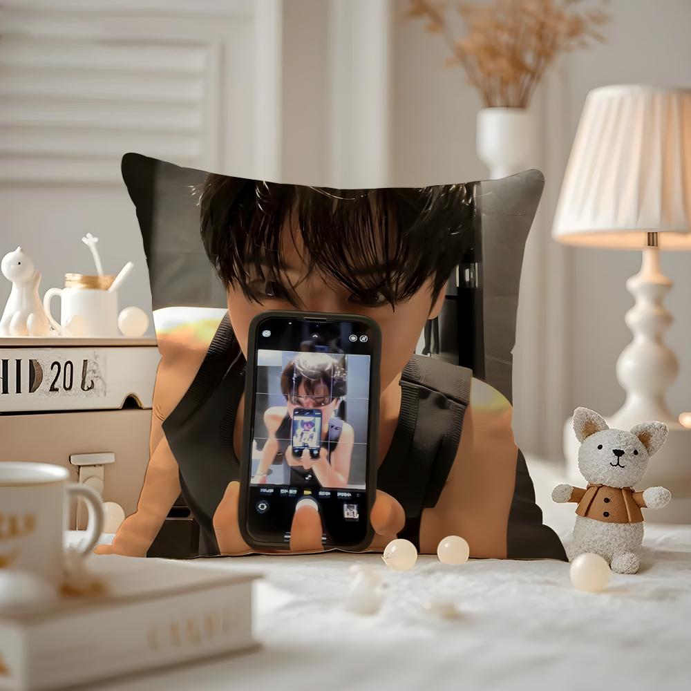 Song Kang Actor Cushion Cover Pattern Printed Pillowcase For Living Room Sofa Cushion Cover & Bedroom Decor