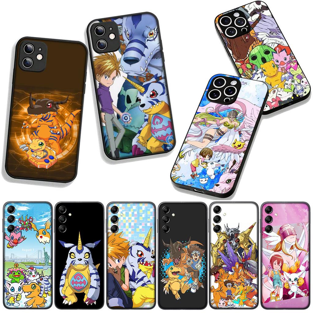 for Samsung Galaxy A25 A37 A57 A12 A14 A50 A51 A70 A71 A72 A04 M15 Note 20 9 8 10 Case Digimon Adventure Digital Digital Monster