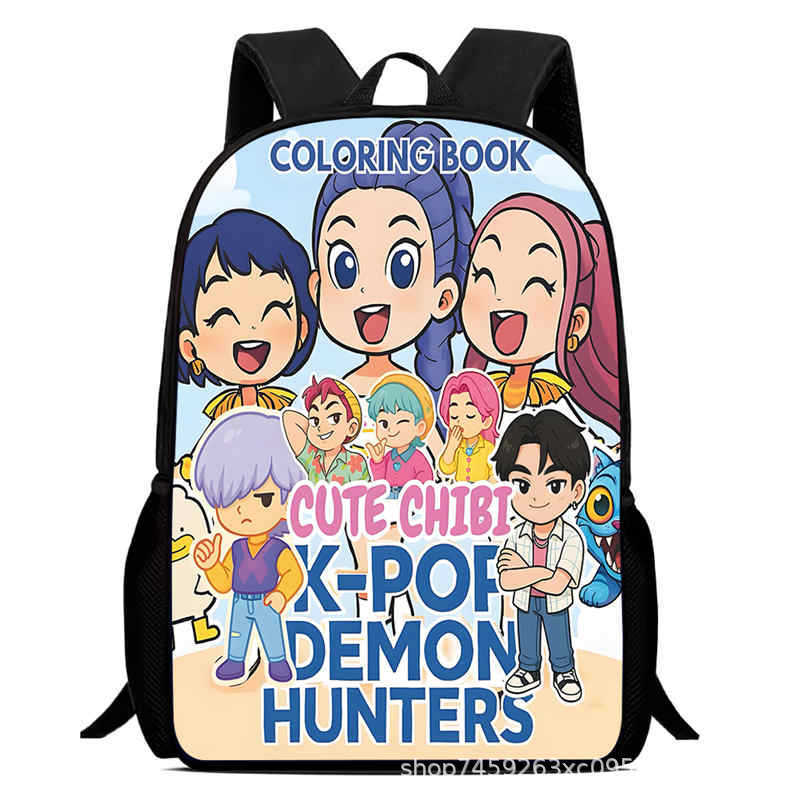 Kpop Witch Hunter Group Schoolbag High Definition Printing Casual Light Backpack Primary School