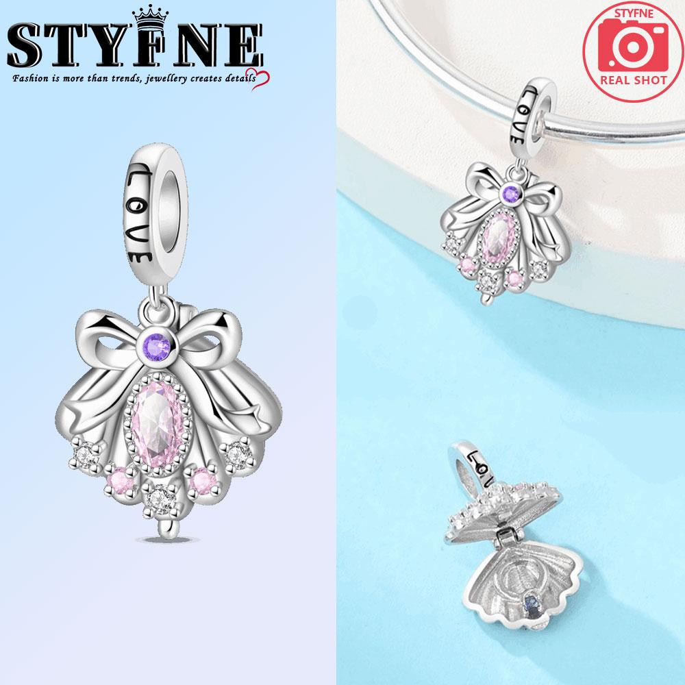 Copper Pink Series Candlelight Slightly Goblet Bowcup Charms Beads Pendant For Original Bracelet Woman Girl Jewelry