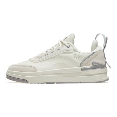 Tissu Cuir Synthétique Élégant Polyvalent Antidérapant Absorption des Chocs Résistant à l'Usure Chaussures de Skate Basse Femme sneaker Gris 922248068-3