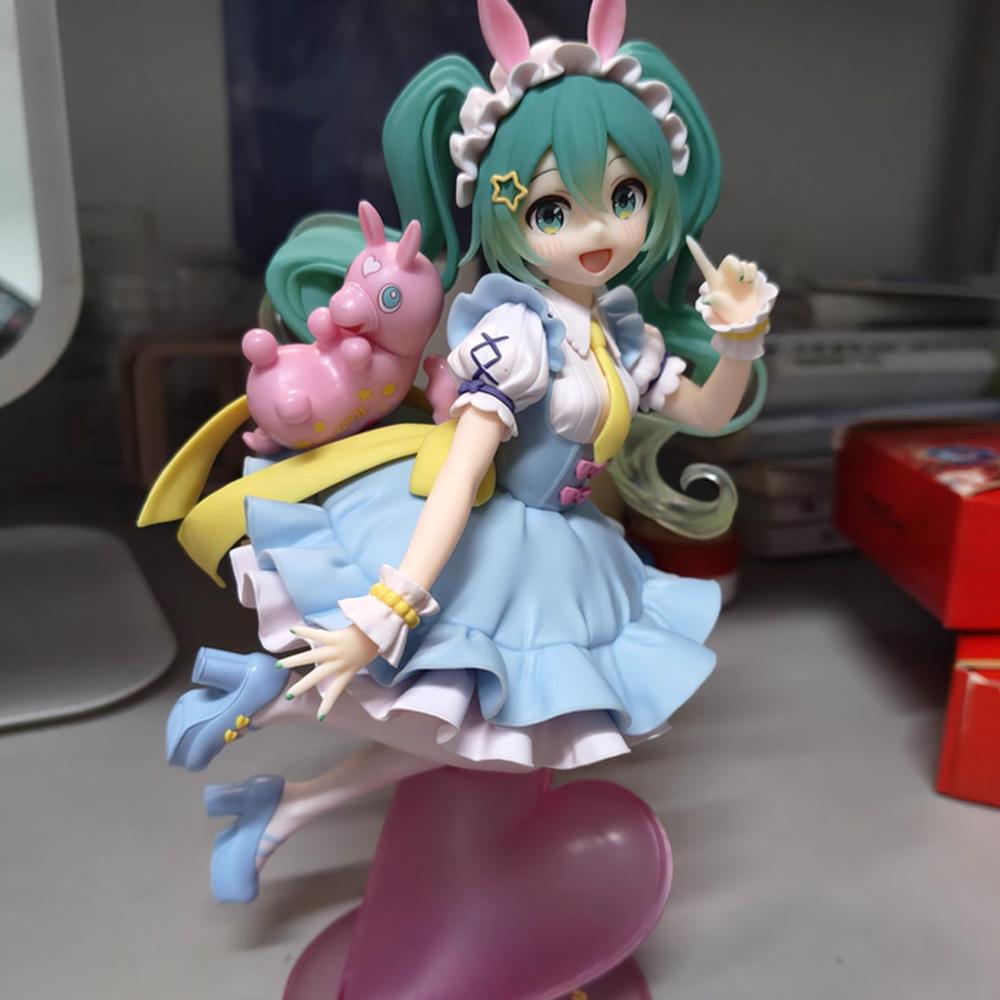 20CM Hatsune Miku Anime Figure Kawaii Fairy Tales Miku Action Figure Lollipop Girl Figurine PVC Collection Model Doll Toy
