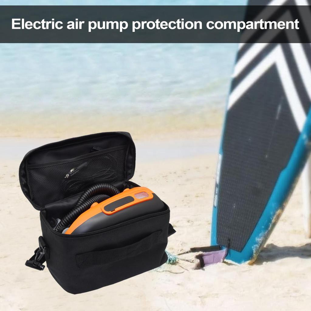 Paddle Board Pump Case Electric Air Pump Carrying Bag Large Capacity Storage Organizer Portable Storage Pocket Adjustable