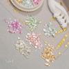 Round Box Iridescent Abalone Shell Nail Art Set - Six Colors, High-Gloss, Ultra-Thin, Irregular Fragments